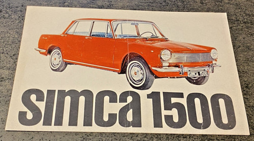 Brochure publicitaire simca - brochure,