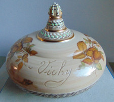 Bonbonnière ancienne, drageoir Vichy signé Jacques Breugnot