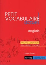 Petit Vocabulaire Actuel Anglais Nouvelle édition