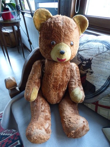 Grand ours peluche ancien - ours, en