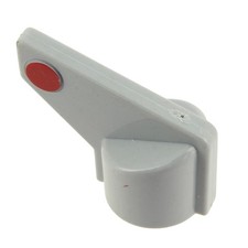 Bouton robinet gaz gris