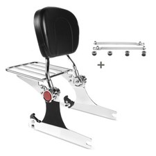 Sissy Bar pour Harley Davidson Dyna Street Bob 06-08 porte-bagage docking chrome