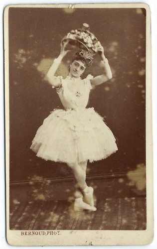 Photo cdv 1870 danseuse - photo,