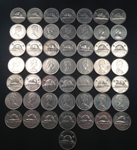 Vieux canadien nickel lot - canadien,