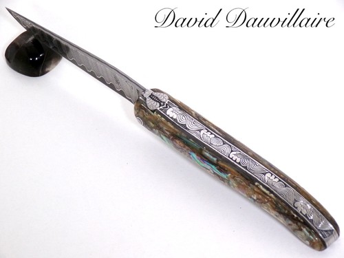 Laguiole abalone lame damas - laguiole,