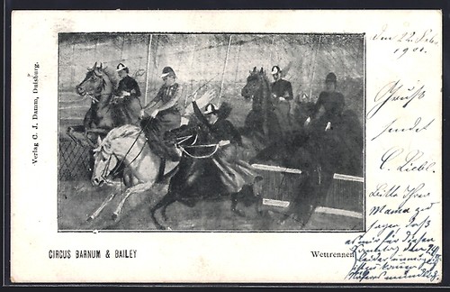 Carte postale cirque barnum - carte,