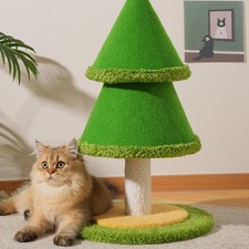 Arbre à chat stable en bois pour exercices à domicile