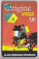 FRANCE  TELECARTE / PHONECARD  PREPAYEE .. 7€50 OR. MALI CERF VOLANT KITE +N°
