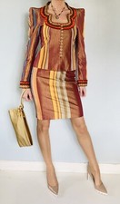 Tailleur baroque en soie CHRISTIAN LACROIX 1990's - Taille 36