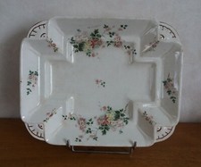 Egouttoir à asperges ancien faïence de CLAIREFONTAINE Haute-Saône/ assiette plat