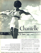 Publicité Advertising  25.04 1961   Chantelle gaine  Georgette sous vtements