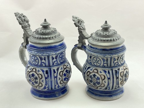 Chopes bière grès bleu - bière,