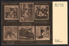 Cpa bruxelles musée postal - cpa,