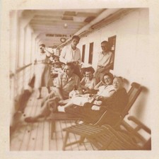ANCIENNE PHOTO 1949 A BORD DU