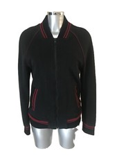 DOLCE & GABBANA - Blouson Teddy - Coton Noir / Bordeaux - Taille 48fr / M