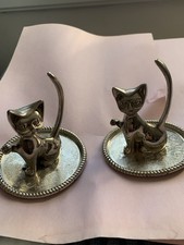 Lot De 2 Figurines Forme Chat