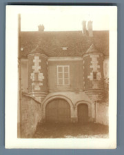 France, Milly la Forêt, Maison style Louis XIII  Vintage silver print. Essonne 