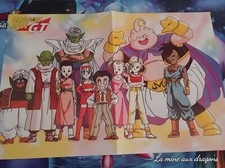 Poster Dragon Ball GT Goku SS4 family c 18 Buu Dorothée magazine manga vintage