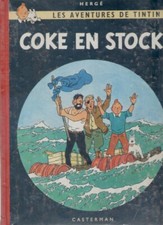 TINTIN - COKE EN STOCK -  B 24  1958  EO  BELGE  AVEC DÉDICACE J-P TALBOT