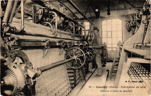 Cpa caudry fabricition du - caudry,