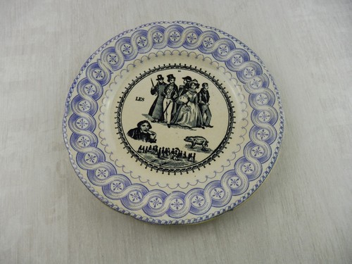 Ancienne assiette rébus