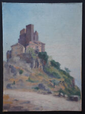 Peinture Huile sur Carton    EVENOS 1923  Signé RIGAUT