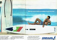 PUBLICITE ADVERTISING 106  1983  Sainval  ( 2p)  plache à voile S1