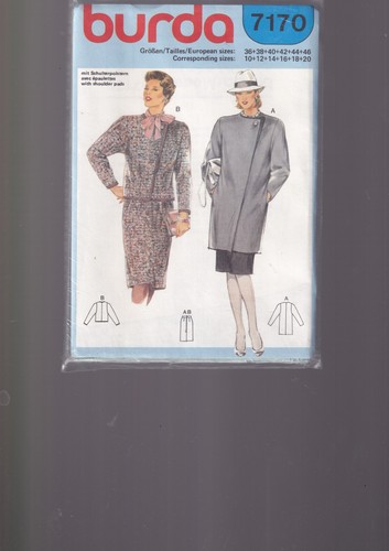 Patron burda 7170 robe - patron,
