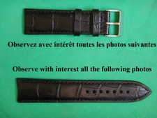 22 mm BRACELET CUIR VÉRITABLE
