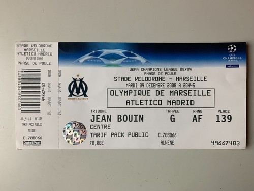 Ticket match marseille - ticket,