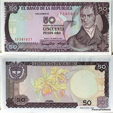 COLOMBIE BILLET DE 50 PESOS