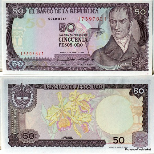 Colombie billet pesos - colombie,