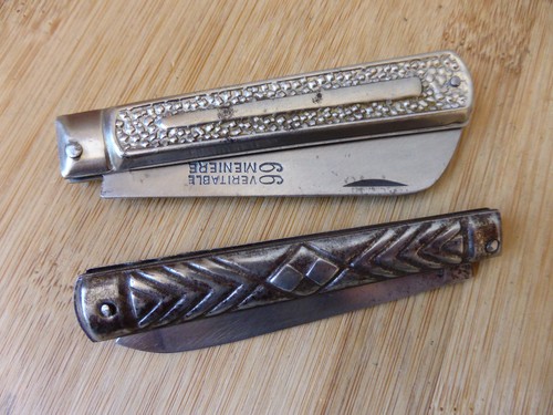 Lot anciens couteaux pliants