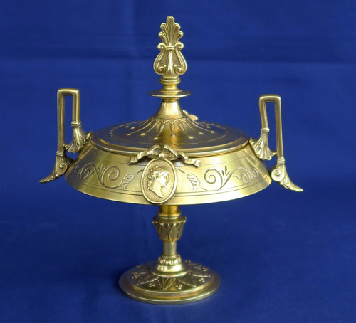 Cassolette couverte bronze - cassolette,