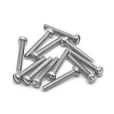 12 Vis Pour micro Humbucker ou P90 Pole screws 3 x 18 mm, Nickel