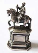 Sceau cachet argent massif 19e