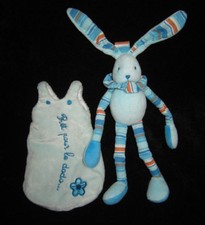 Doudou & Compagnie Lapin bleu