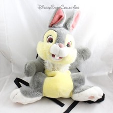 Sac à dos peluche Panpan lapin DISNEYLAND PARIS Bambi gris Disney 45 cm (VI/MO)