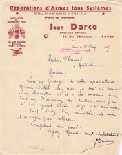 37 TOURS armurier DARCE JEAN