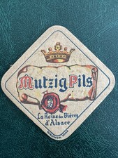 Sous Bock Avant Guerre Brasserie Mutzig Brasserie Alsace Wagner 1935 Biere