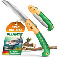 Scie à Élaguer Pliante 180mm. Lame egoine pliable en acier trempé profil 3d j...