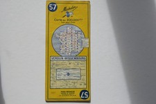 ANCIENNE CARTE 200.000ème MICHELIN N°57 ANNÉE 1964 "VERDUN-WISSEMBOURG" BON ETAT