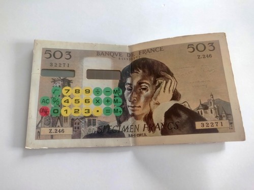 Billet 500 francs pascal - de,