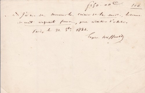 S eugène briffault - ✒, l.a.s.