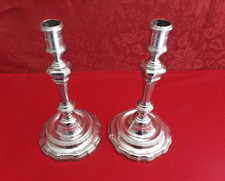 Paire de flambeaux en argent