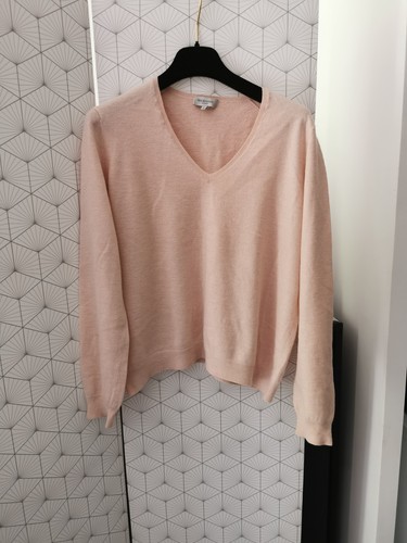 Pull abricot cachemire éric - pull,