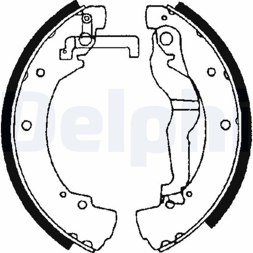 Delphi kit mâchoires frein - kit,