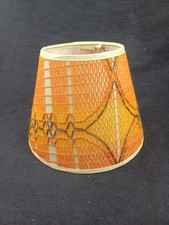 Abat jour vintage fil orange design 1970 1960 luminaire lampe chevet pop B22 led