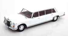 MERCEDES classe S 600 LWB Pullman W100 BLANC 1964 au 1/18 KK-Scale KKDC181133