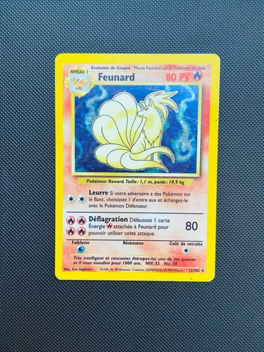 Carte pokemon feunard 102 - pokemon,